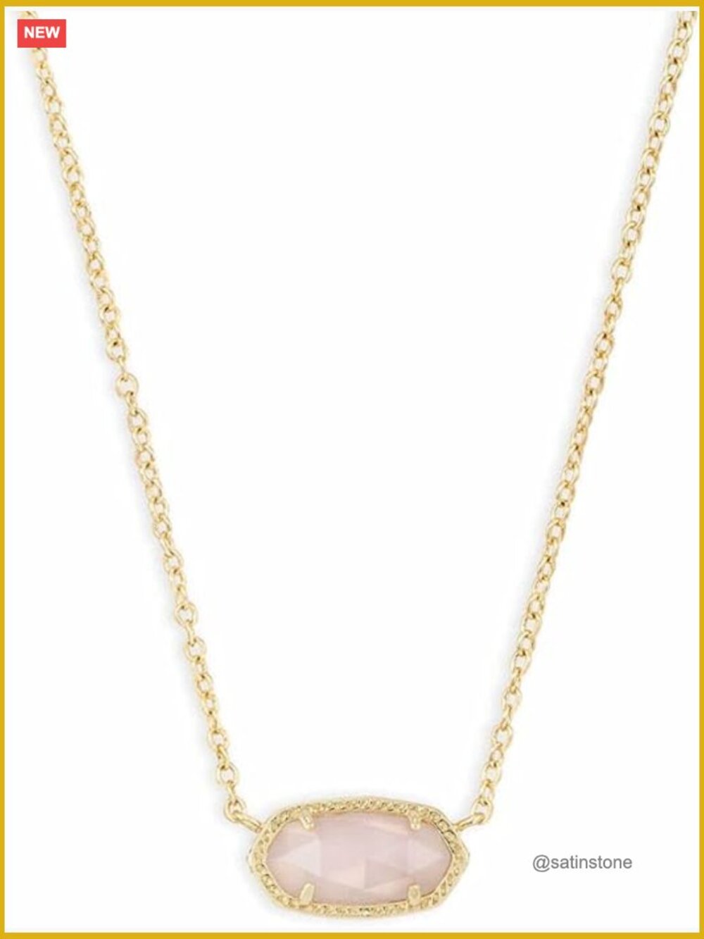 14k Gold-Plated Pendant Necklace with Lobster Clasp